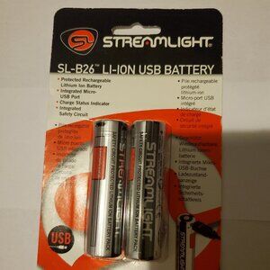 NEW STREAMLIGHT SL-B26 LI-ION USB BATTERY STREAM LIGHT SL B26